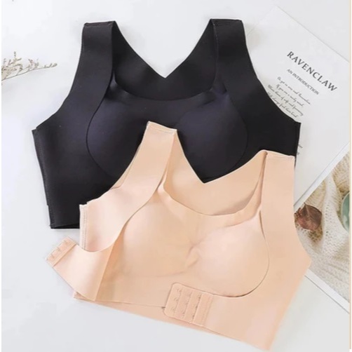 Sutiã Correção Postural Sem Costura Com Bojo Corretor de Postura Levanta Seios Abertura Frontal/Push-Up em Oferta na Shopee