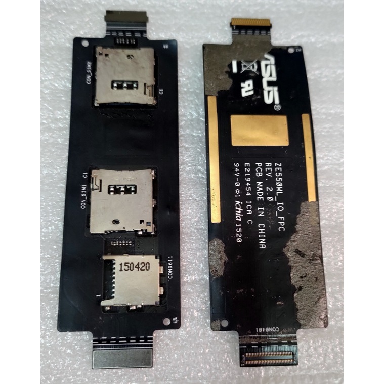 Cabo Flex Slot Chip Sim Card Asus Zenfone 2 - ZE550ML ZE551ML - RETIRADO