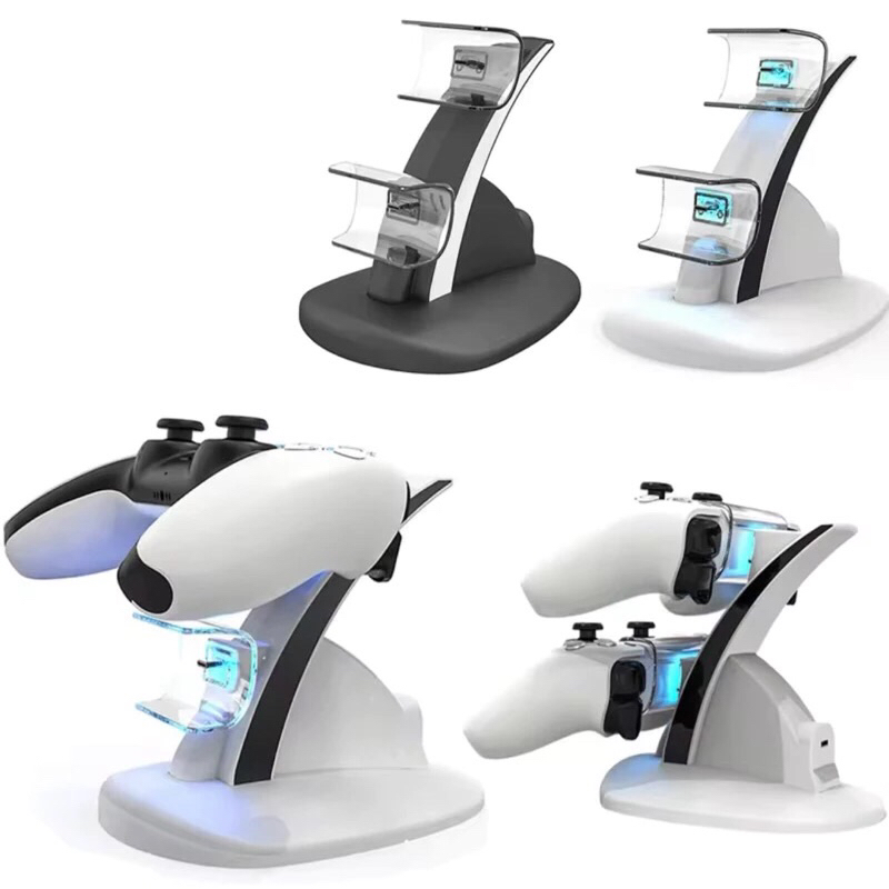 Base Carregador Dock Station Dualsense Para Ps5 2 Controle