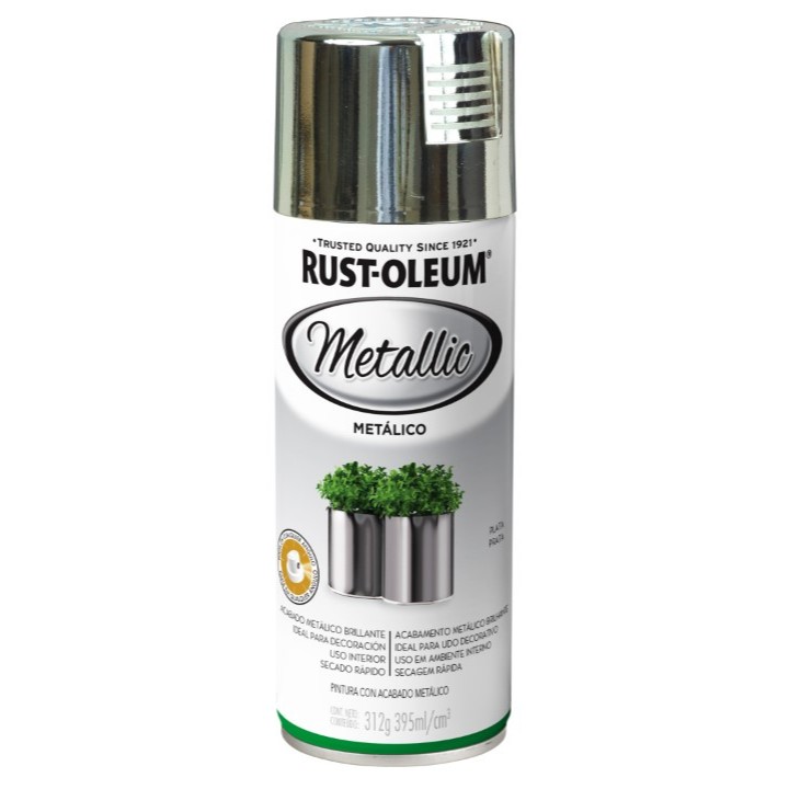 Spray Metallic Prata Rust Oleum em Oferta na Shopee