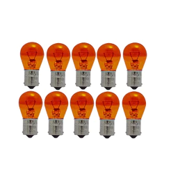 10 Lâmpadas Lanterna 1056 12V 21W 1 Polo Pino V - Amarelo