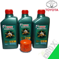 Kit troca Toyota Etios 2012 > 2016 5w30 Castrol + Filtro TO-019