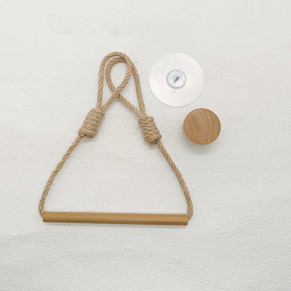 Suporte Para Papel Higienico ou Toalha Chique Amadeirado com Gancho Banheiro Ou Cozinha