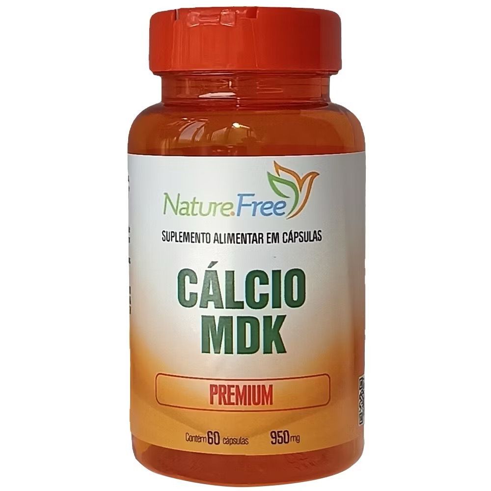 Cálcio MDK Premium 60 Cápsulas 950mg - Saúde óssea - SUPLEMENTO ALIMENTAR