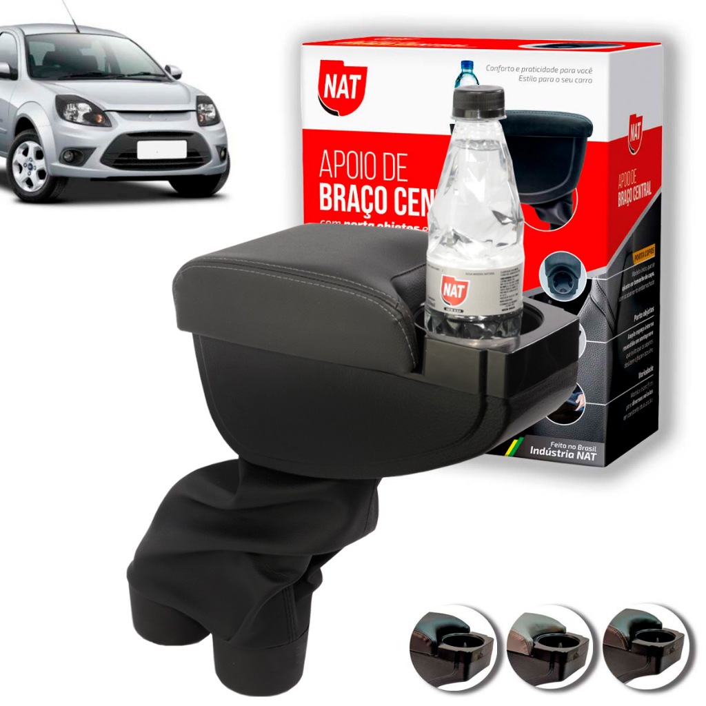Apoio de Braço Ka Ano 2008 Até 2013 C/ Porta Copo em Oferta na Shopee
