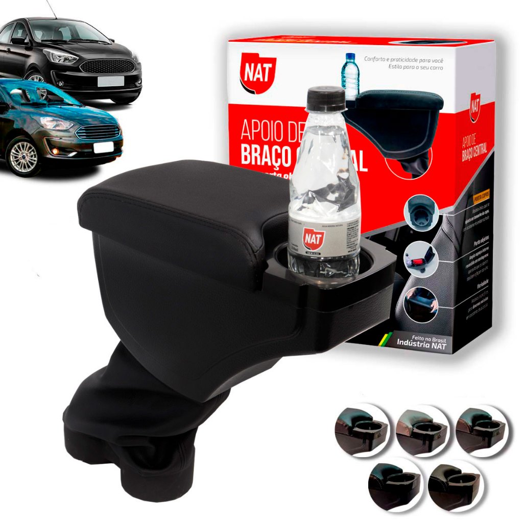 Apoio de Braço Ka E Ka+ Ano 2015 Até 2021 C/ Porta Copo