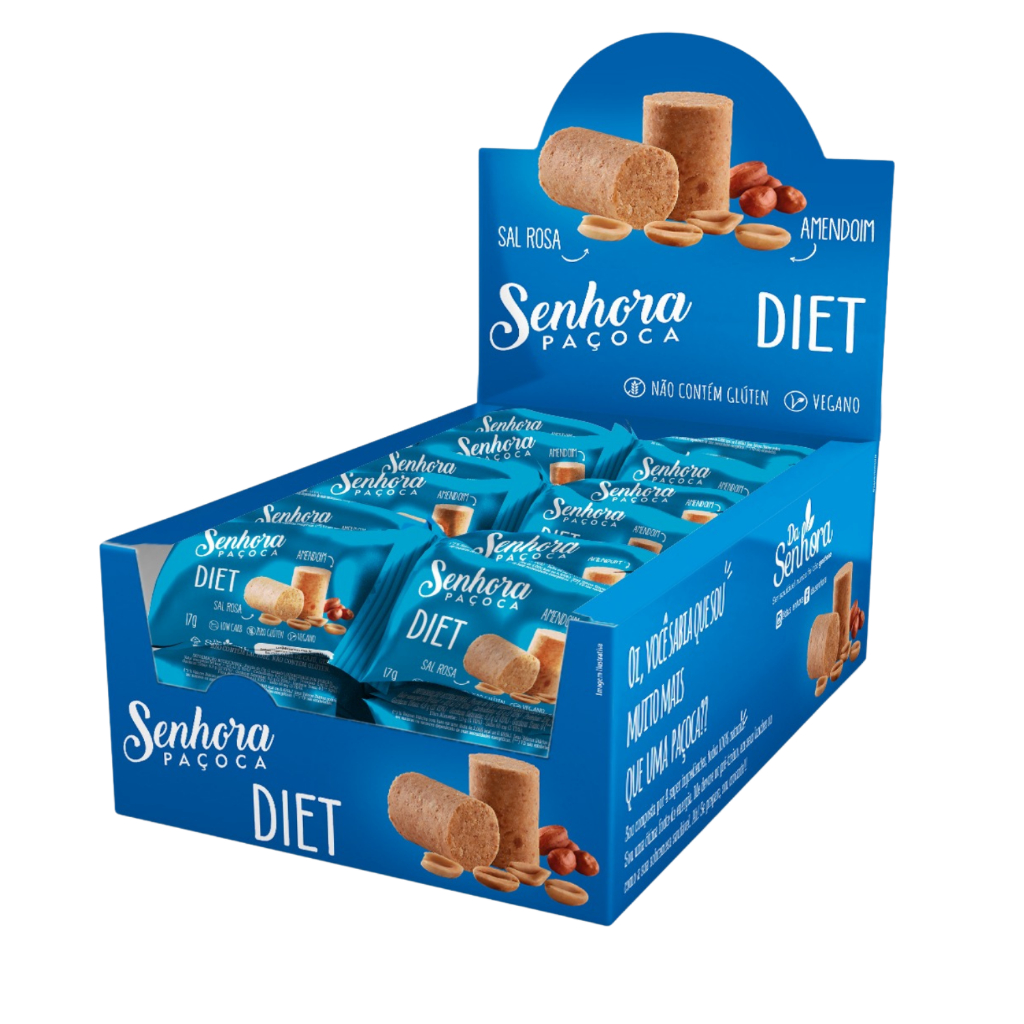 Paçoca Rolha Zero Açúcar Cx 24 unidades em Oferta na Shopee