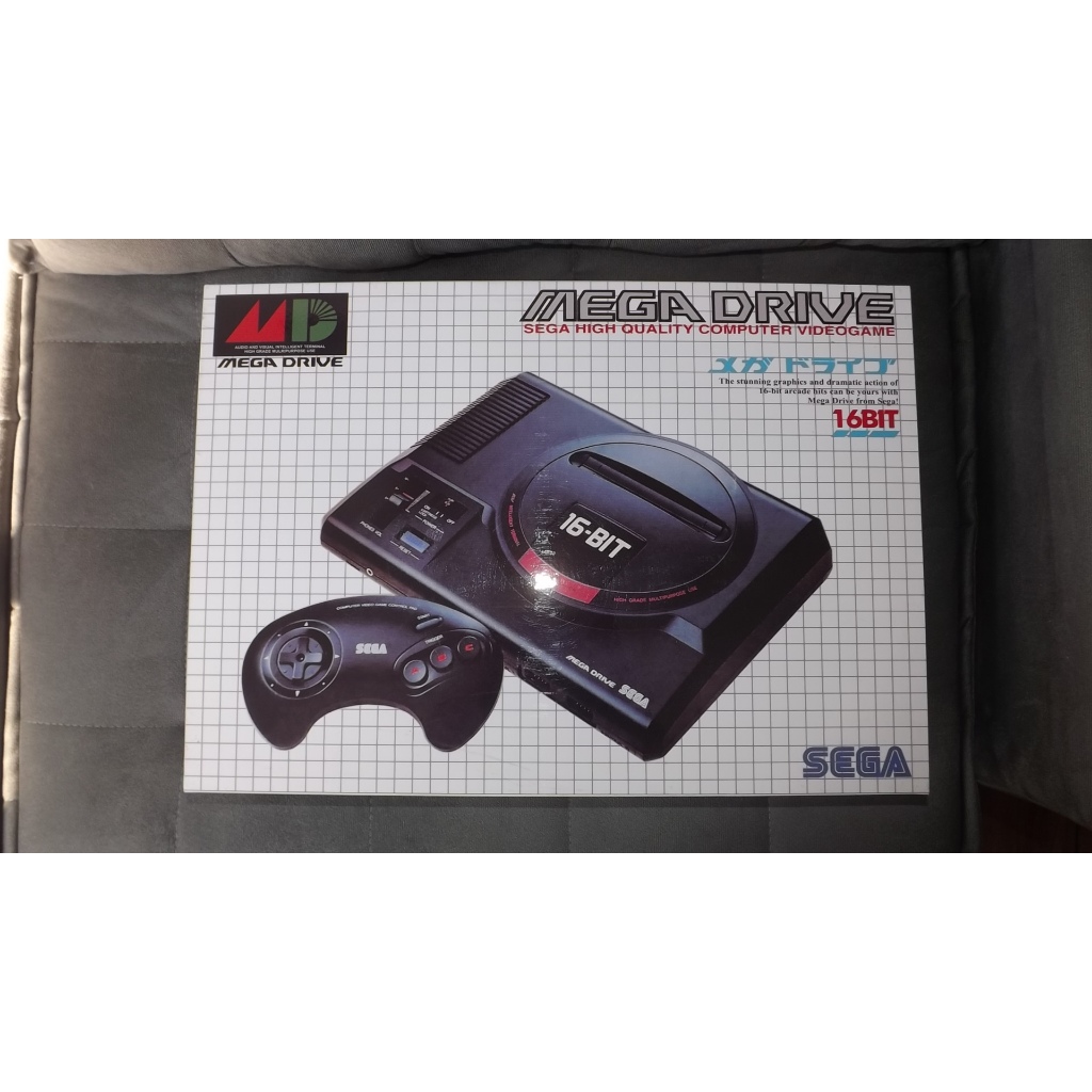 Caixa Em Mdf Para Console Mega Drive Sega Semi Nova