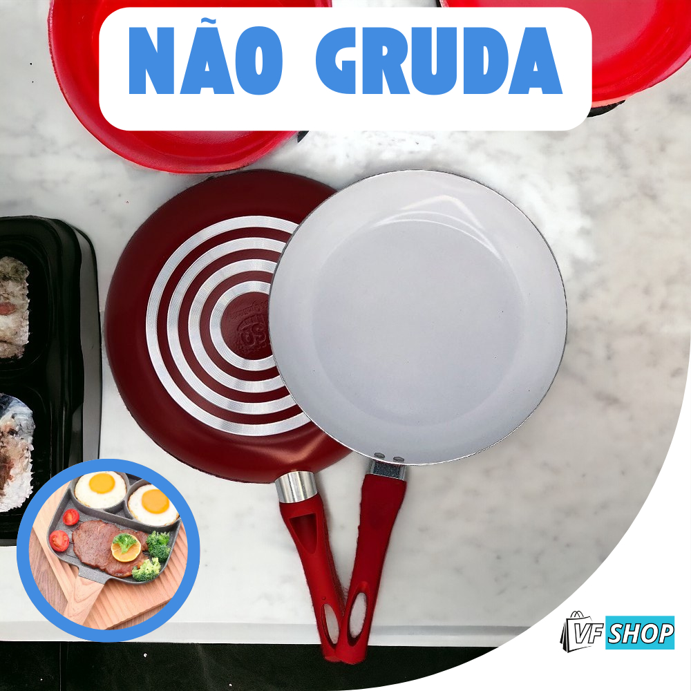 Frigideira Antiaderente de Cerâmica Premium Não Gruda Não Usa Óleo 28CM