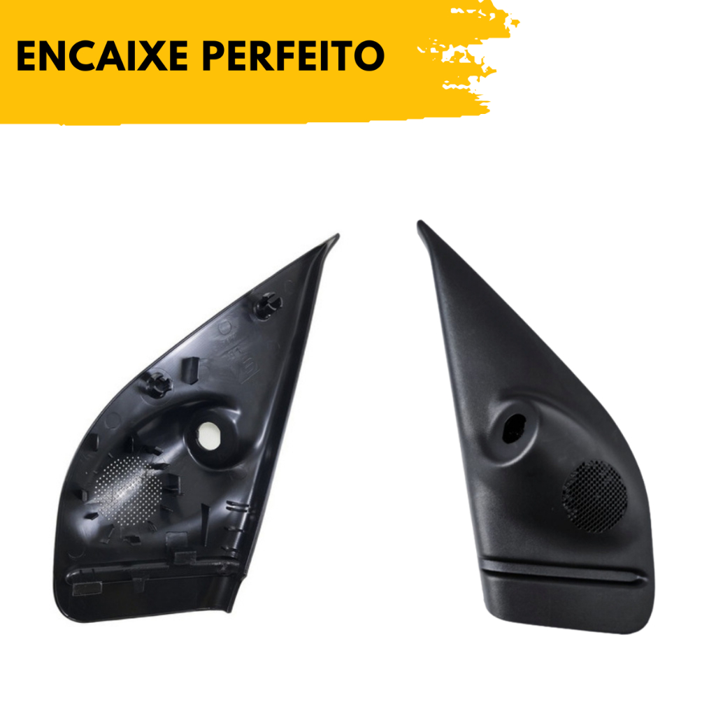 PAR DE ACABAMENTO INTERNO RETROVISOR Siena Palio 1996 1997 1998 1999 2000 2001 2002 2003 2004 2005 4 PORTAS COM FURO · foto 2