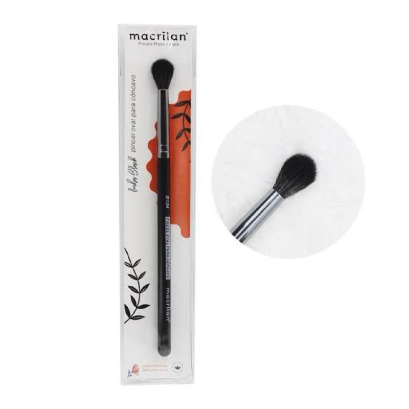 Pincel B134 profissional oval para côncavo Macrilan
