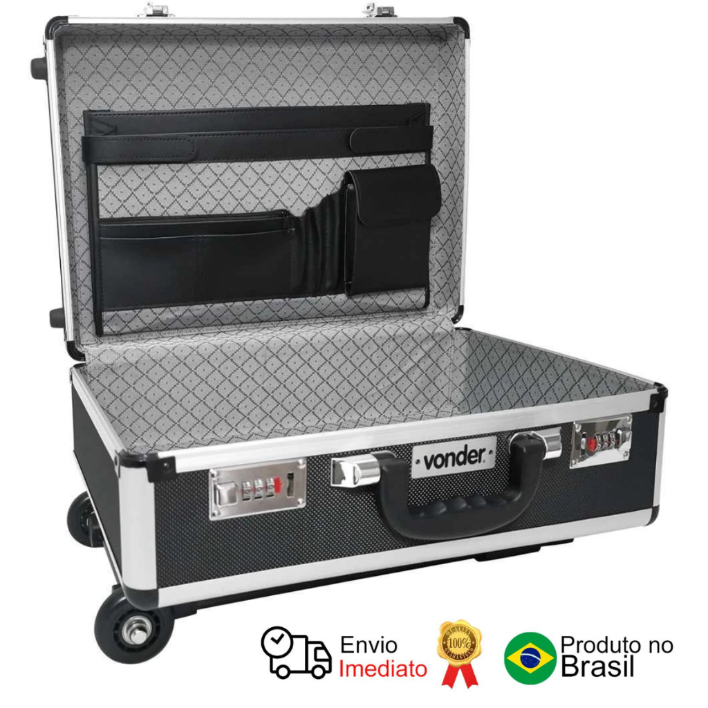 Maleta Ferramentas 455x330x155 Preta Mfv 180 Vonder em Oferta na Shopee