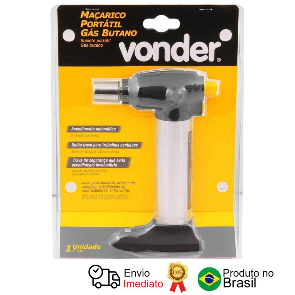 Maçarico Portátil Gás Butano Vonder em Oferta na Shopee