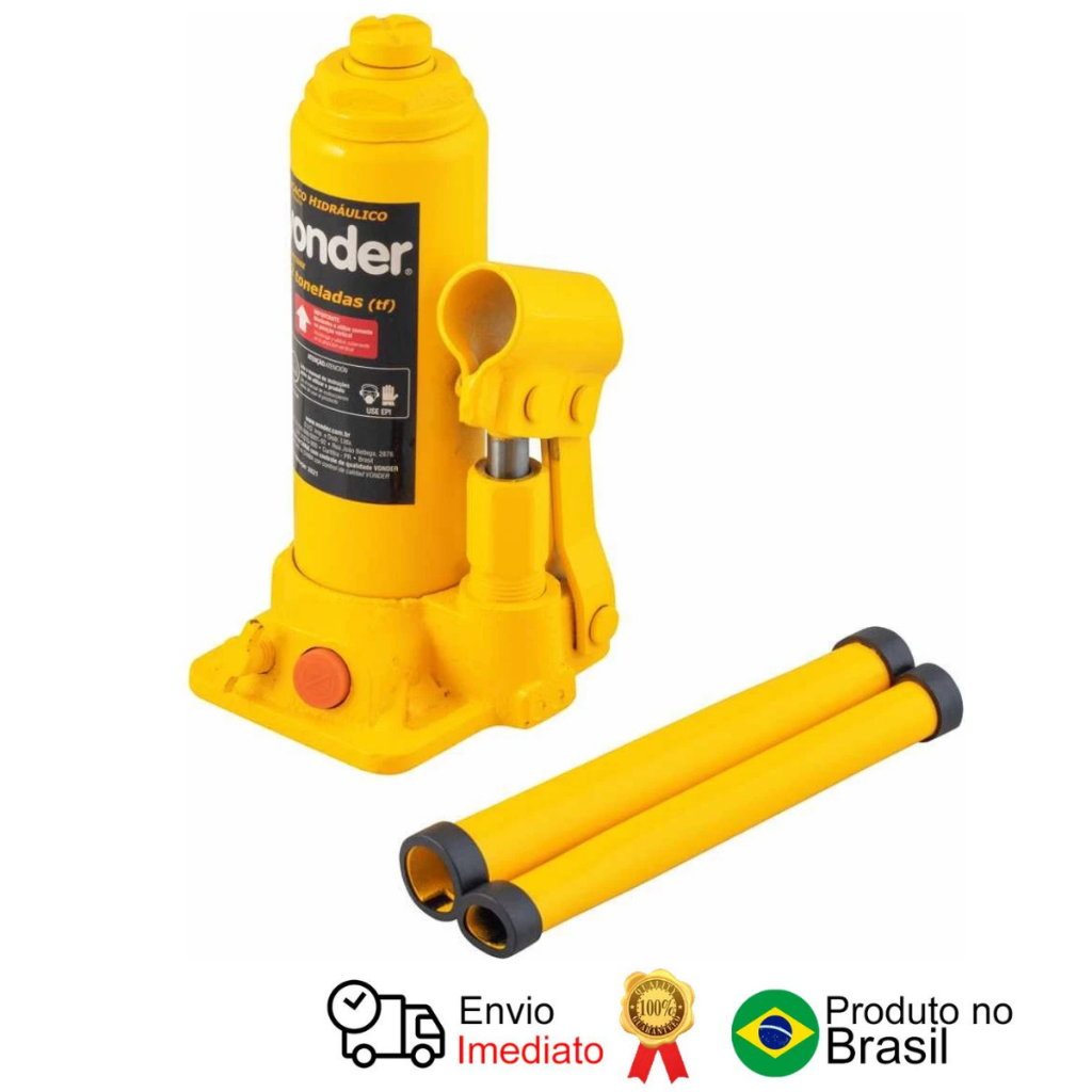 Macaco Hidráulico Tipo Garrafa 2 Toneladas (2 Tf) Vonder em Oferta na Shopee