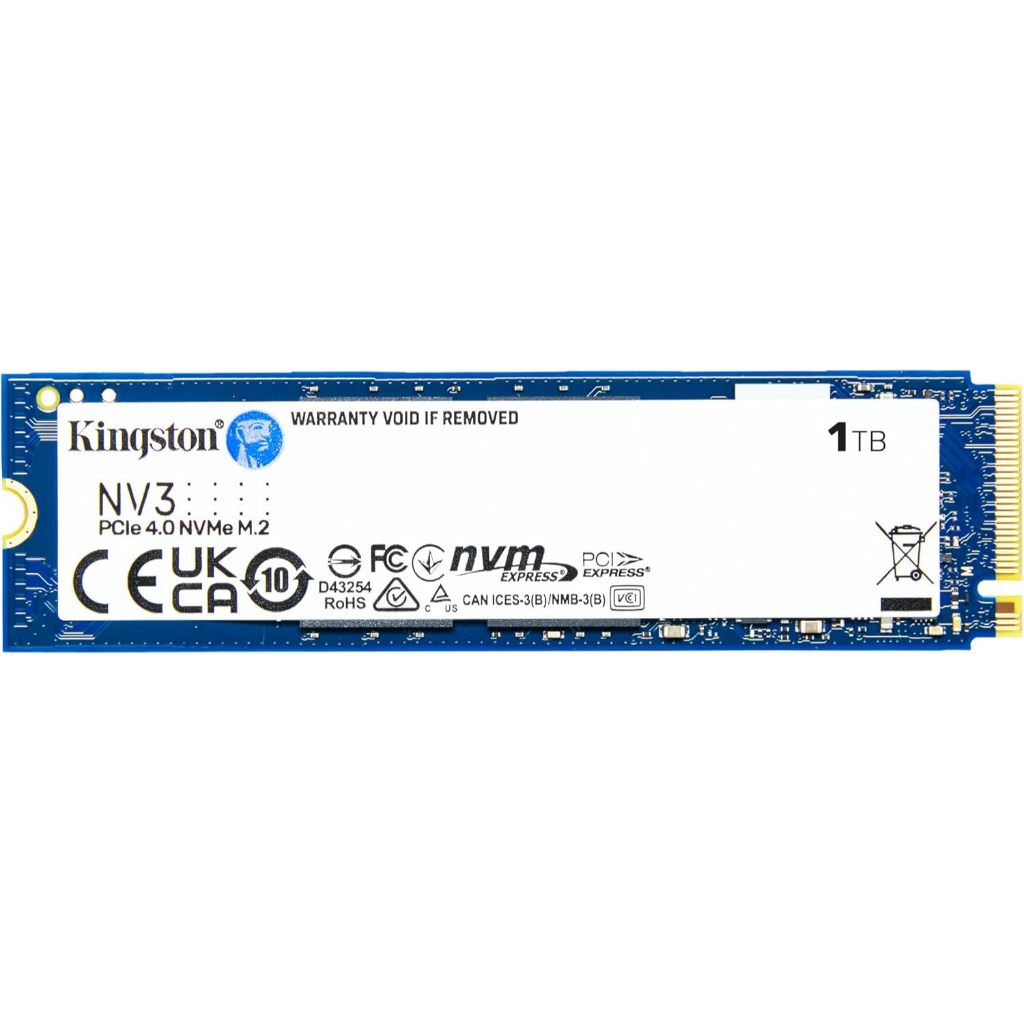 Kingston NV3 1TB M.2 2280 NVMe SSD | PCIe 4.0 Gen 4x4 | Up to 6000 MB/s | SNV3S/1000G - Computers & Accessories