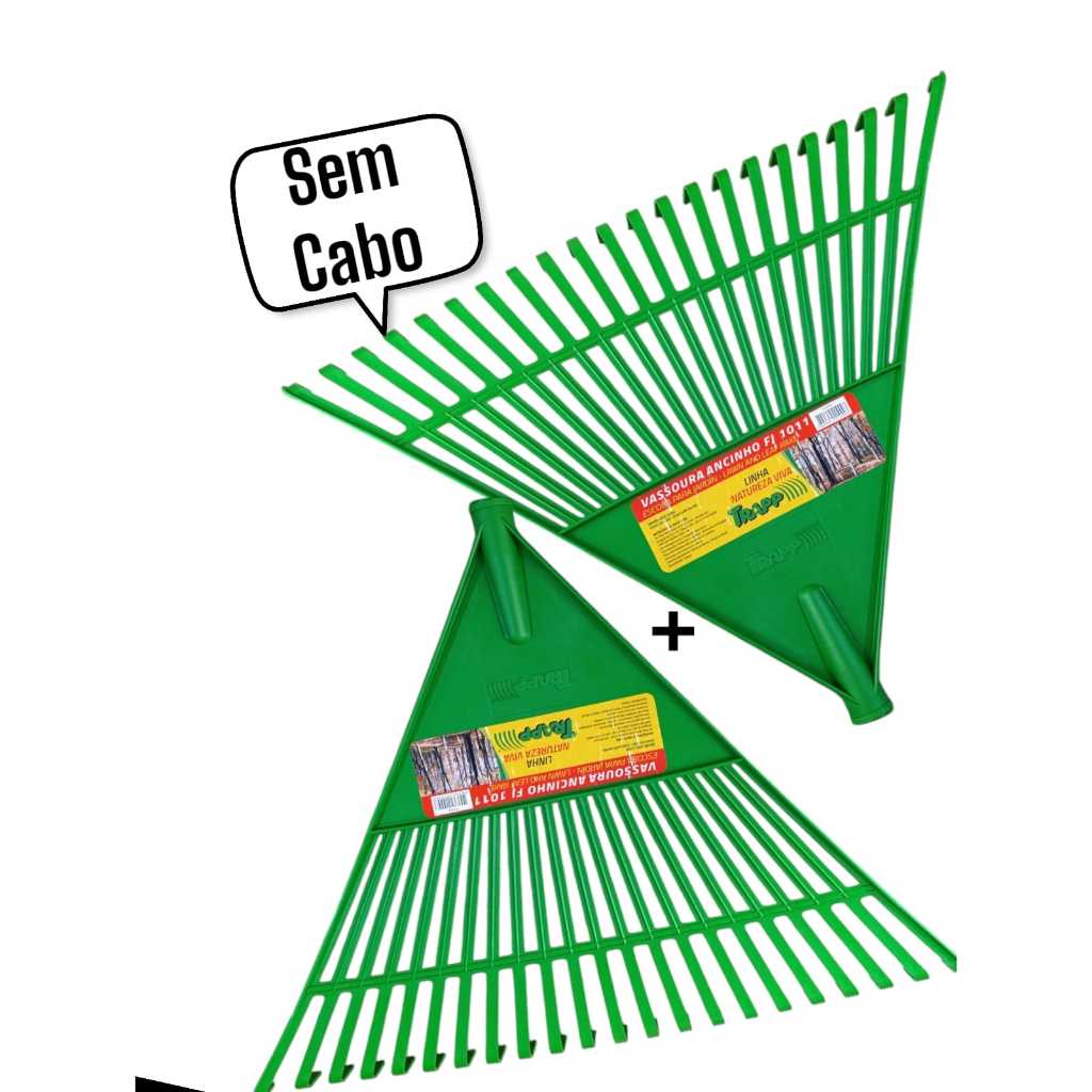 Vassoura Ancinho para Jardim S/Cabo Trapp (2 unidades)