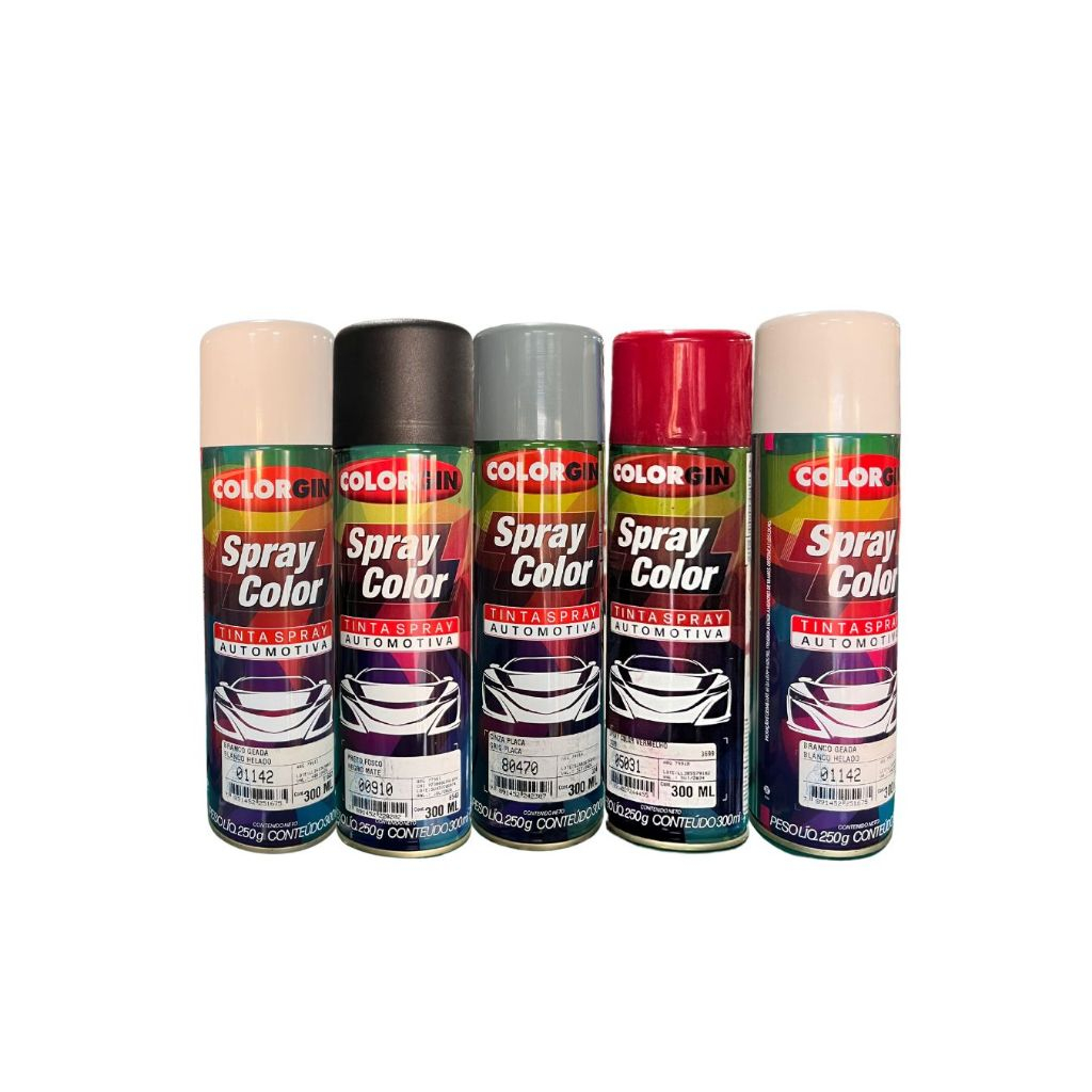 Tinta Color Spray Automotivo Colorgin 300ml - Escolha Sua Cor em Oferta na Shopee