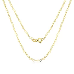 Corrente Choker Em Ouro 18k Com Elo Coração 40cm