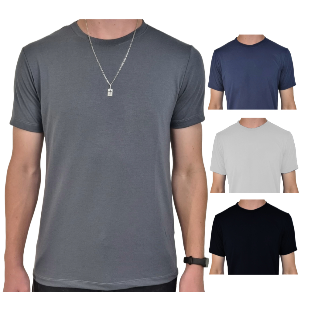 Camiseta Básica Toque Suave Respirável - Caimento Perfeito