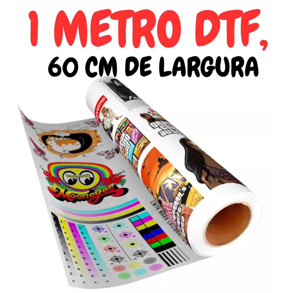 Estampas Impressão Dtf Alta Qualidade Cabeça de Impressao I3200 1 Metro por 58 Cm de Largura em Oferta na Shopee