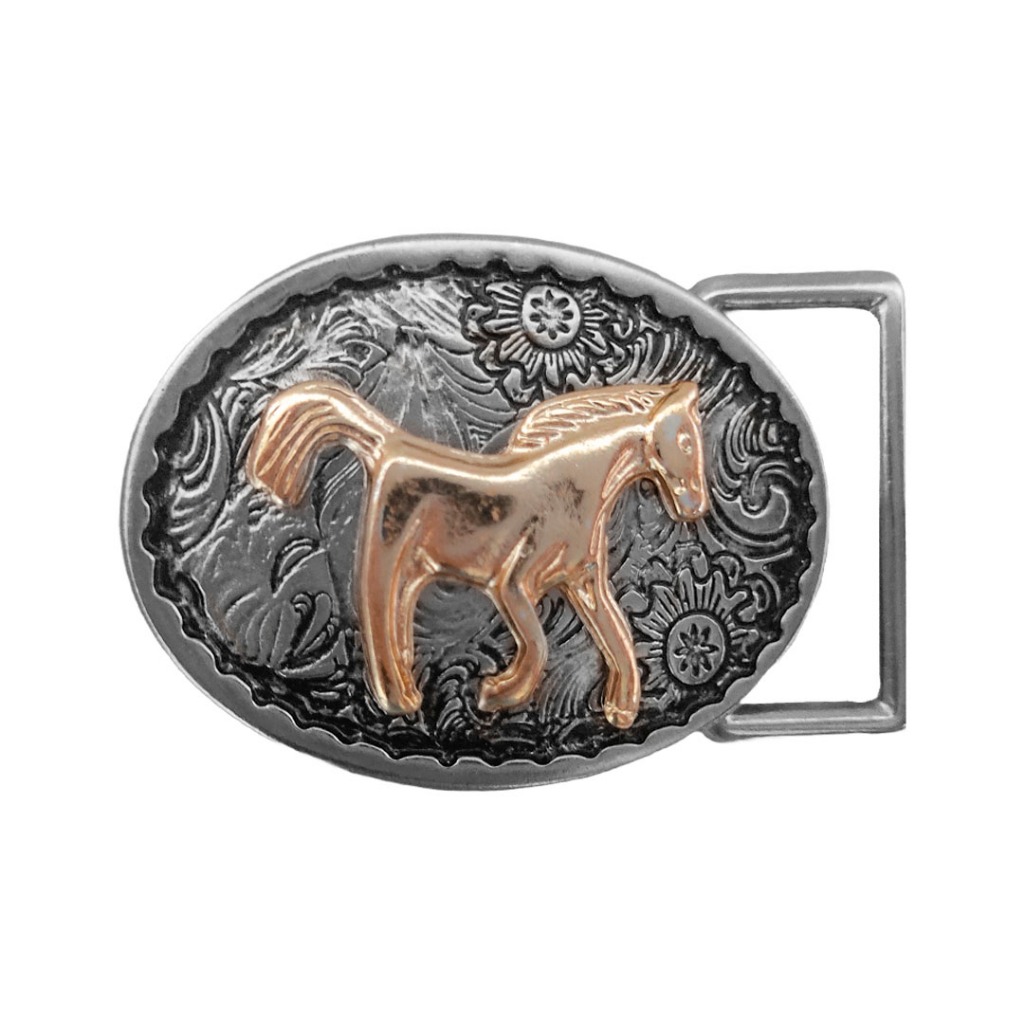 Fivela Country Infantil para Cinto Peão Rodeio de Cavalinho Menino e Menina