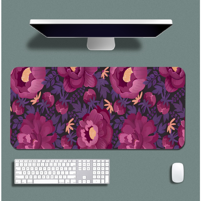 Mouse Pad Gamer p/ Desktop Borda Costurada Diversas Estampas Florais 1 em Oferta na Shopee