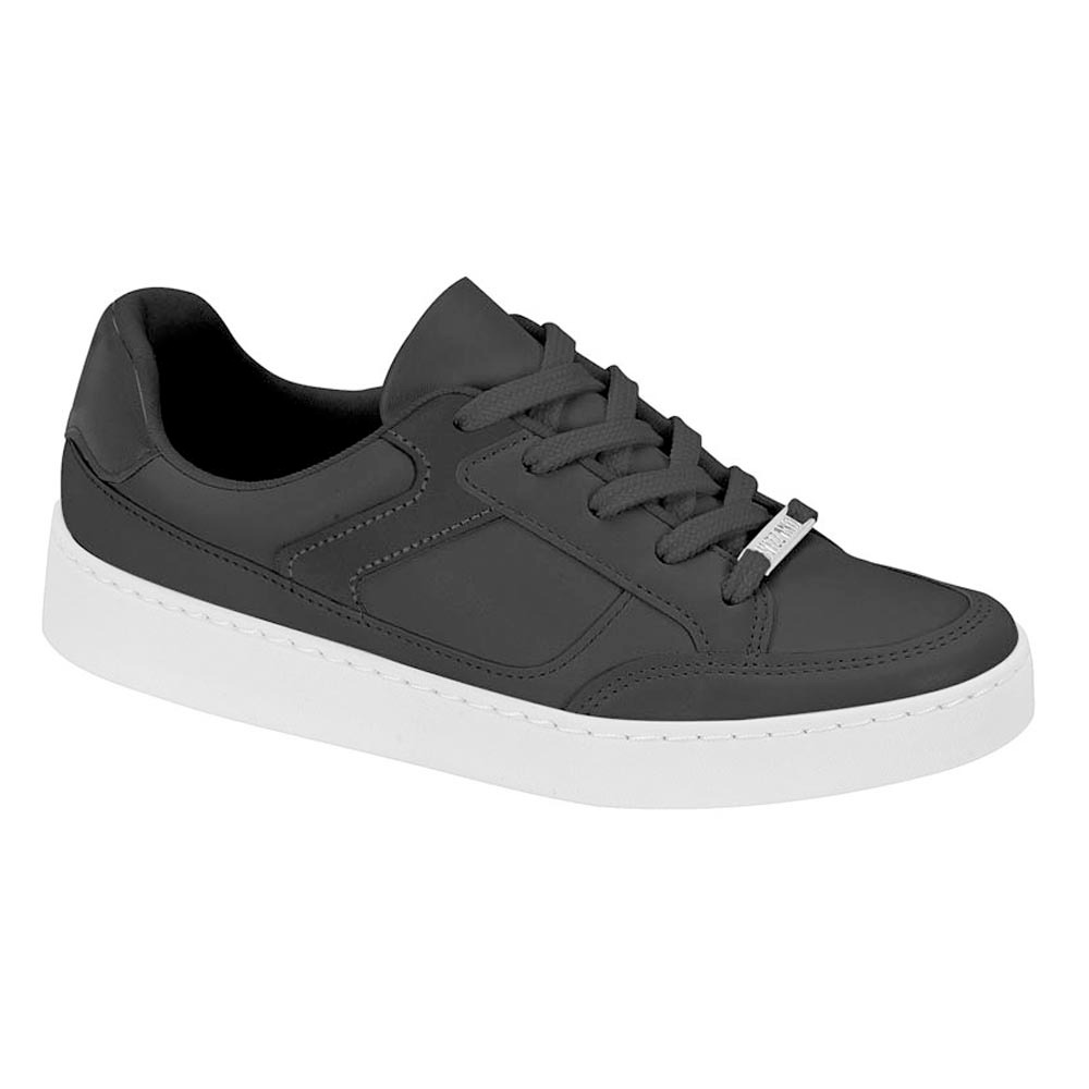 Tênis Casual Feminino Vizzano Metalasse Confortável Preto Branco Ideal Para Dia a Dia Cotidiano Envio Ultra Rápido