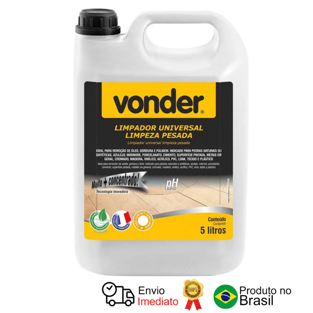 Limpador Universal Limpeza Pesada 5 Litros Vonder em Oferta na Shopee