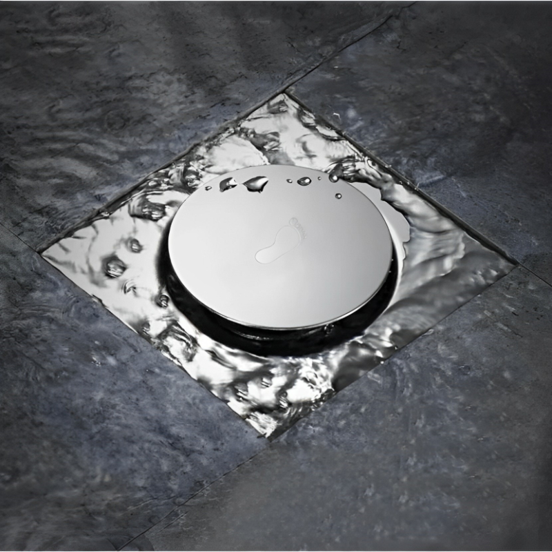 Ralo Inteligente 10x10/15x15 Click Quadrado Veda Cheiro Cromado Dreno de piso de drenagem premium  PRATA em Oferta na Shopee
