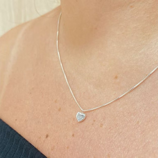 Kit Colar Veneziana com Pingente 6mm Prata 925 Feminino em Oferta na Shopee