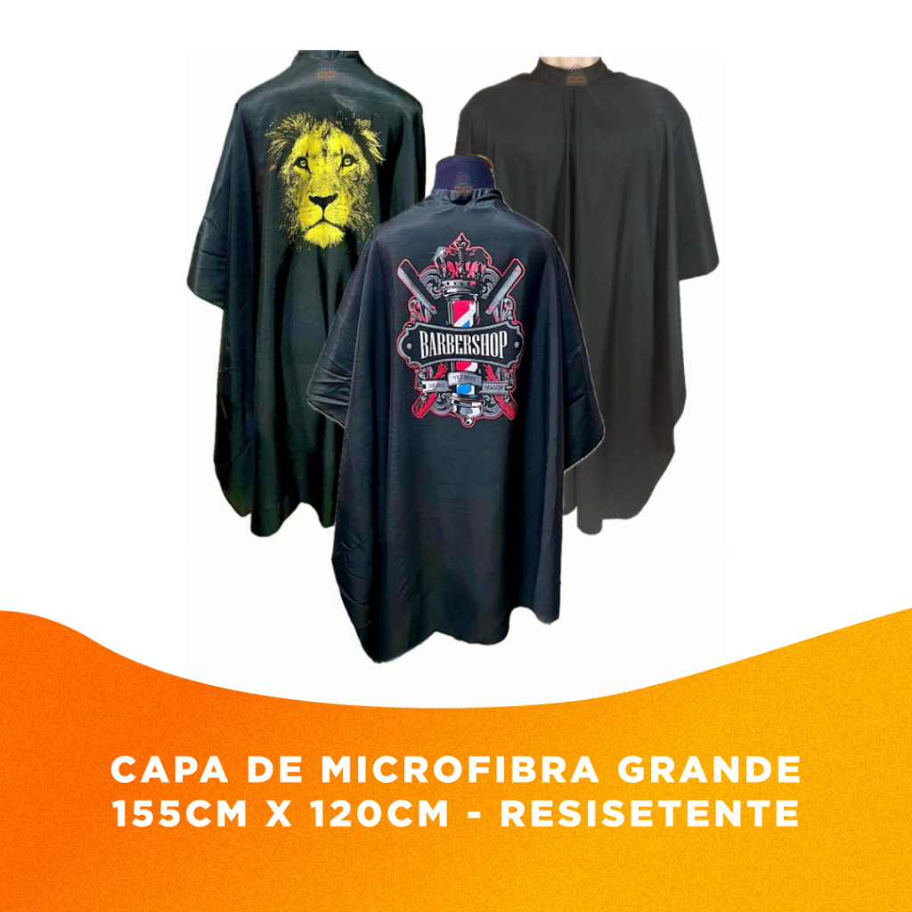 Capa Grande Com Zíper de Microfibra Para Barbeiro Cabeleireiro
