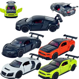 Carrinhos Em Miniatura De Ferro De Fricção MUSTANG AUDI R8 Sport Cars Collection em Oferta na Shopee