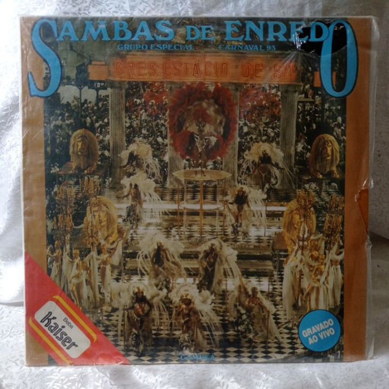 LP vinil sambas de enredo grupo especial carnaval 93 Rio de janeiro