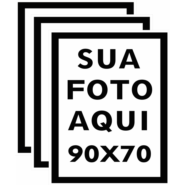 Kit 3 Quadros Personalizados 90x70 - Envie sua Foto! em Oferta na Shopee
