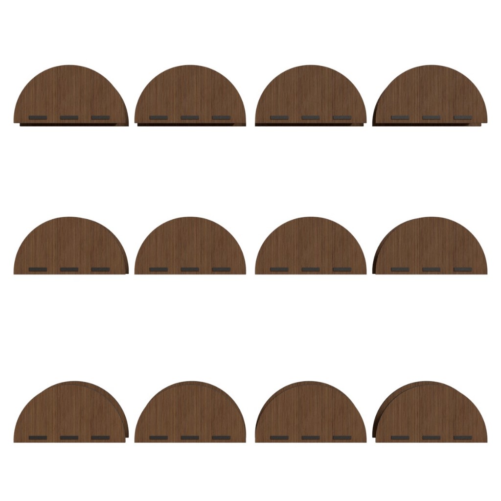 20 Porta Guardanapos Em MDF Meia Lua Para Decoracao Festa Casamento Enfeite De Mesa Buffet Lanchonete