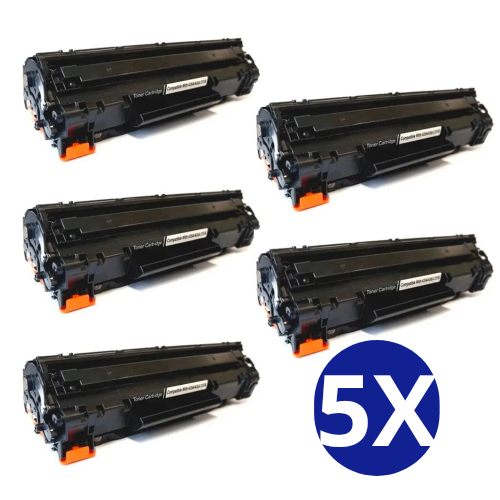 Kit 5 unidades Toner Compatível com HP 85A CE285A M1132 M1212 P1102