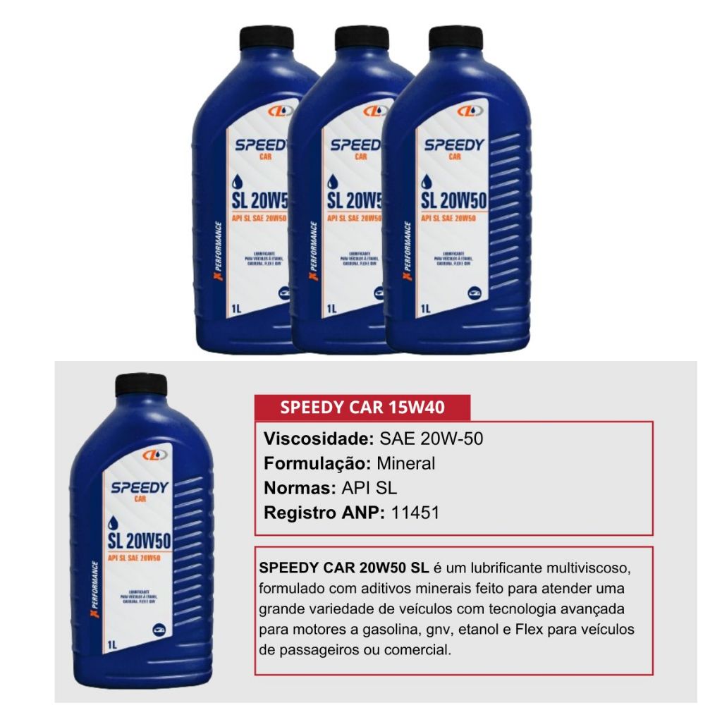 Detalhes do Kit Troca De Oleo Fiat Siena Palio 1.0 Strada Idea Fiorino Palio Weekend 1.4 Fire 20W50 Mineral
