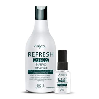 Kit Esfoliante Refresh Shampoo 300Ml E Tônico 30Ml Anjore Anti Queda Anti Oleosidade Anti Caspa em Oferta na Shopee