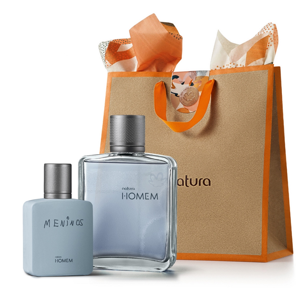 Kit Colônia Homem Pai e Filho (Perfume 100ml, Perfume 25ml, SPP) Natura