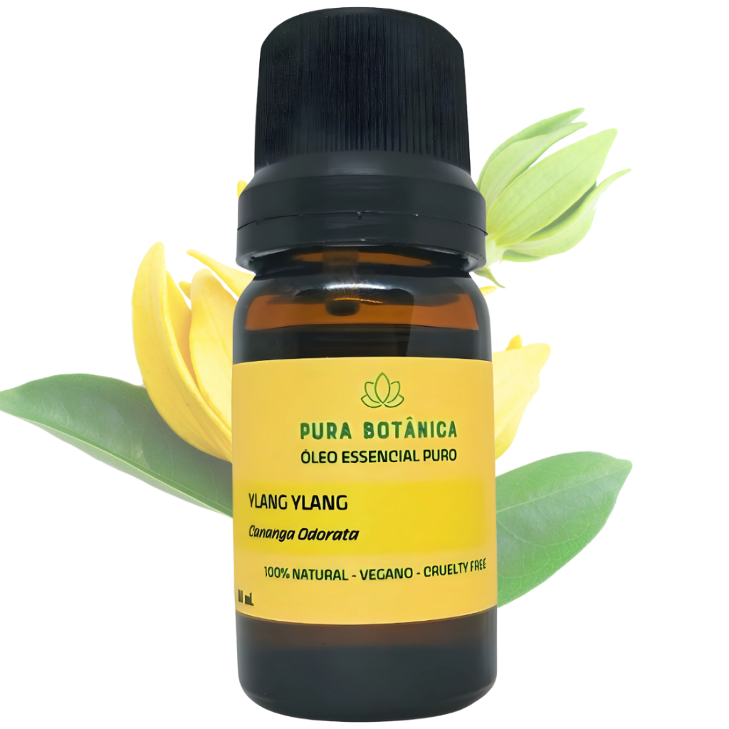 Óleo Essencial Ylang Ylang 10 mL Puro, Natural – Relaxamento, Aromaterapia, Bem-Estar Pura Botânica em Oferta na Shopee