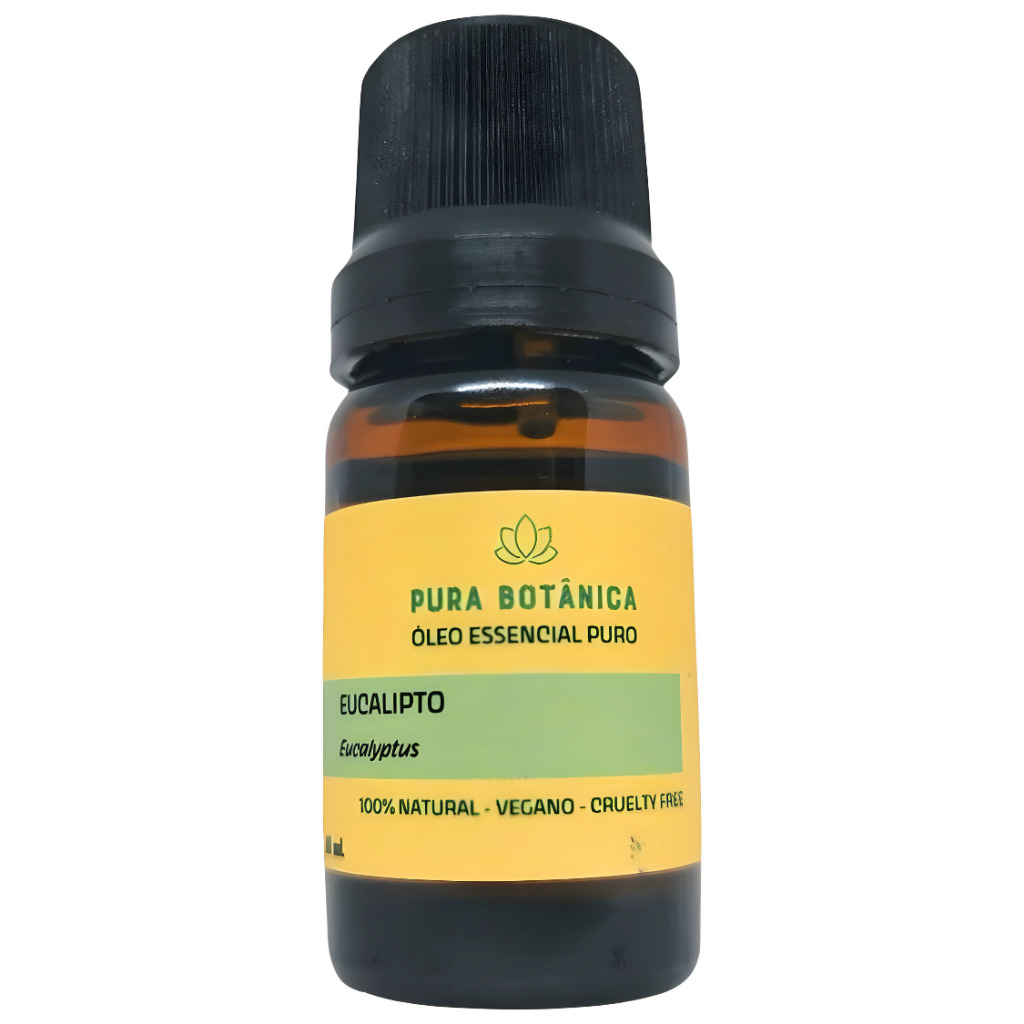Óleo Essencial Eucalipto Globulus 10ml 100% Puro Pura Botânica – Aromaterapia, Respiração, Bem-Estar