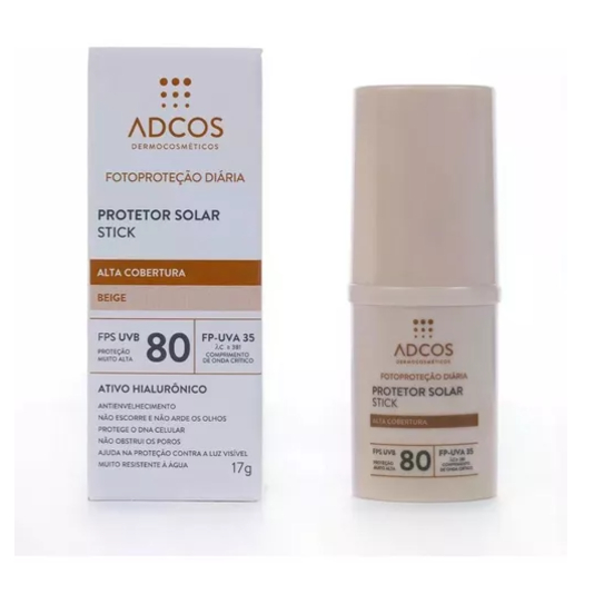Protetor Solar Adcos Stick Fps80 Beige - Proteção Solar Todo