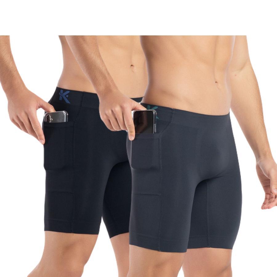 Kit 2 Bermuda Térmica Com Bolso Masculina Corrida Academia Treino Anti Assadura Sem Costura Keeper em Oferta na Shopee