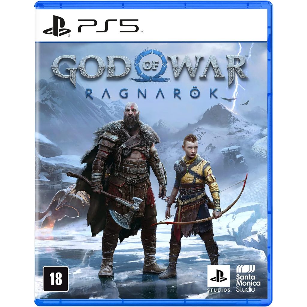 Jogo God of War Ragnarok para PS5 em mídia física