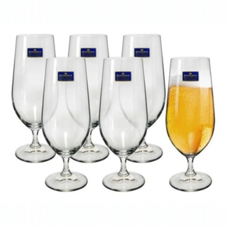 Taça De Cerveja Chopp Cristal Colibri Bohemia 380ml Jogo Com 6 Unidades em Oferta na Shopee