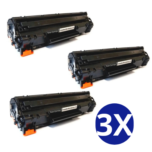 Kit 3 unidades Toner Compatível com HP 85A CE285A M1132 M1212 P1102