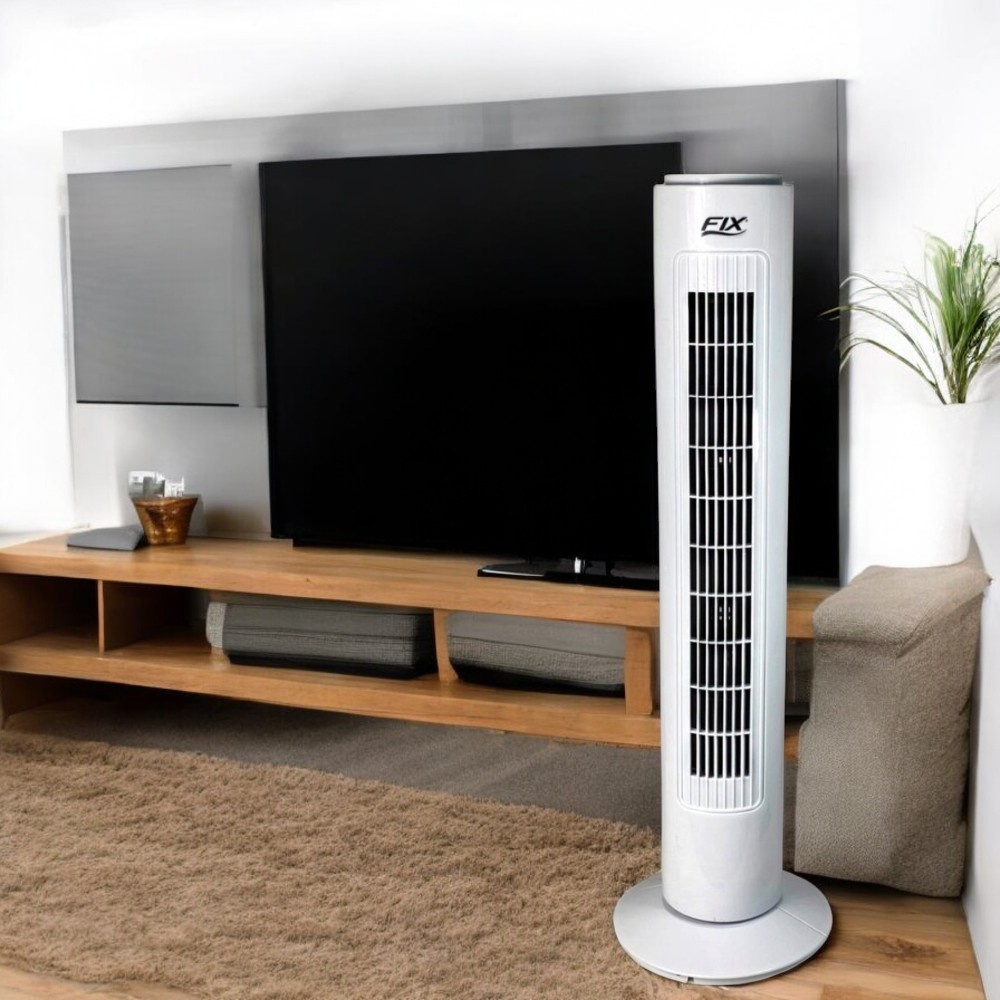Circulador de Ar Silencioso 110v 220v Ventilador de Coluna Torre 75cm Portátil 3 Velocidades