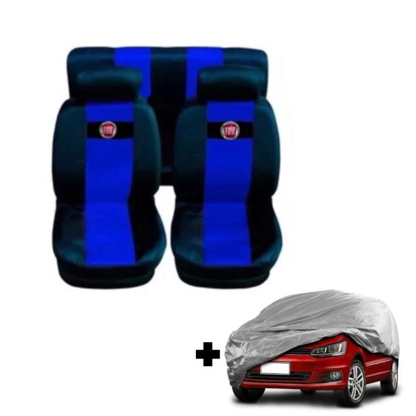 Kit completo Capa banco carro 100% couro +Capa de cobrir Fiat Uno