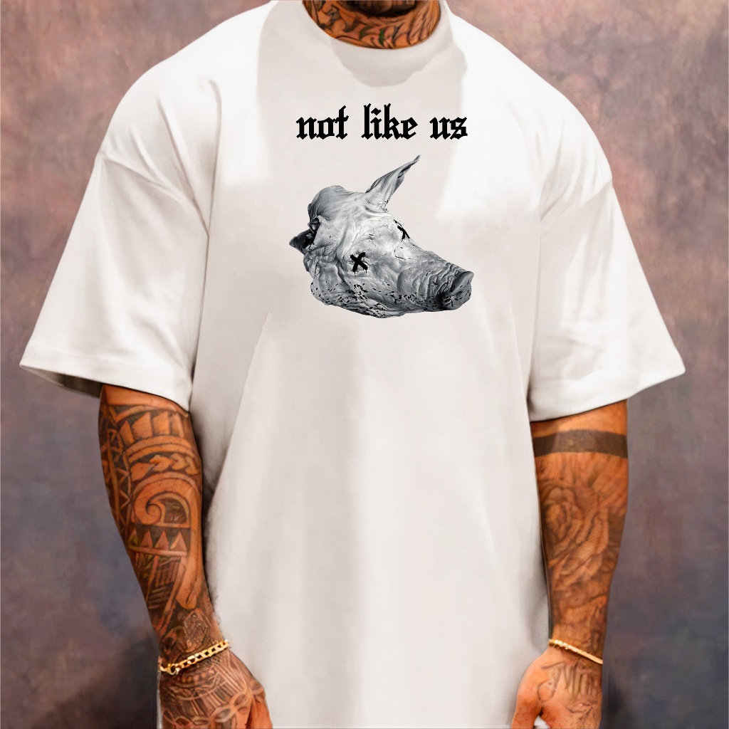 Camiseta Oversized Larga Masculina Camisa Estilo de Rua Fiel Gaviões