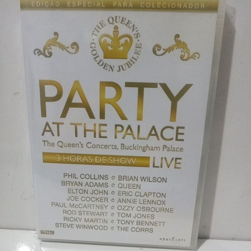Dvd Party At The Palace Queen,Phil Collins, Elton John,Paul McCartney... Excelente Estado de Conservação